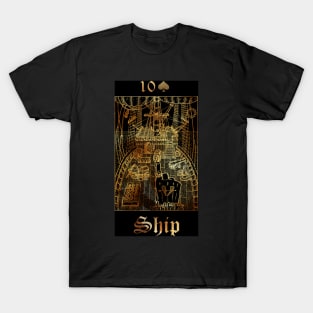 Ship. Lenormand Gothic Mysteries Design. T-Shirt